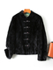 reversible Chinese Style Stand Collar Mink Fur Coat