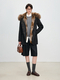 women's Fur-Lined Parka With Detachable Raccoon Fur Collar