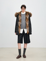 women's Fur-Lined Parka With Detachable Raccoon Fur Collar