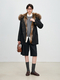 women's Fur-Lined Parka With Detachable Raccoon Fur Collar