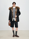 women's Fur-Lined Parka With Detachable Raccoon Fur Collar