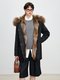 women's Fur-Lined Parka With Detachable Raccoon Fur Collar