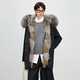 women's Fur-Lined Parka With Detachable Raccoon Fur Collar