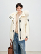 women's Winter Fox Fur Lined Detachable Fur Coat