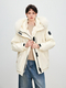 women's Winter Fox Fur Lined Detachable Fur Coat