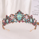 vintage KC + Mixed Colors baroque Vintage Rhinestone Bridal Tiara Headband
