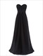 Bodenlanges Chiffon-Abschlussballkleid mit Spitzenverzierung
