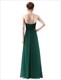 Bodenlanges Chiffon-Abschlussballkleid mit Spitzenverzierung
