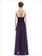 Bodenlanges Chiffon-Abschlussballkleid mit Spitzenverzierung
