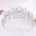 vintage Black Rhinestone Spider Crown Headpiece