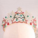 christmas Crown Snowflake Reindeer Rhinestone Crystal Princess Tiara