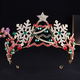 christmas Crown Snowflake Reindeer Rhinestone Crystal Princess Tiara
