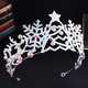 christmas Crown Snowflake Reindeer Rhinestone Crystal Princess Tiara