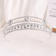 european Court Style Bridal Crown Rhinestone Pearl Tiara