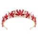 rhinestone Flower Leaf Bridal Tiara Crown