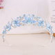 rhinestone Flower Leaf Bridal Tiara Crown