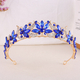 rhinestone Flower Leaf Bridal Tiara Crown