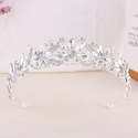 rhinestone Flower Leaf Bridal Tiara Crown