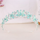 rhinestone Flower Leaf Bridal Tiara Crown