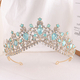 baroque Crystal Bridal Crown Wedding Headpiece