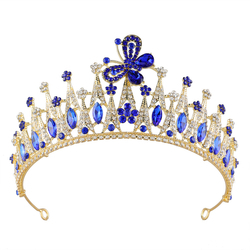 Kc Gold White Diamond + Sapphire Blue