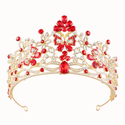 baroque Rhinestone Crystal Butterfly Tiara Bridal Crown