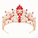 baroque Rhinestone Crystal Butterfly Tiara Bridal Crown
