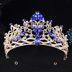 Kc Gold White Diamond + Sapphire Blue