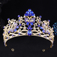 baroque Rhinestone Crystal Butterfly Tiara Bridal Crown