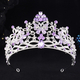 baroque Rhinestone Crystal Butterfly Tiara Bridal Crown