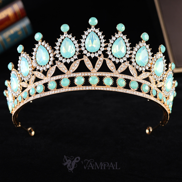 baroque Crystal Bridal Crown Hair Accessory