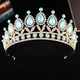 barock Kristall Brautkrone Haaraccessoire