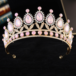 Kc Gold White Diamond + Pink Opal