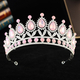 barock Kristall Brautkrone Haaraccessoire