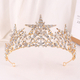 elegant Rhinestone Star Bridal Tiara Wedding Headpiece