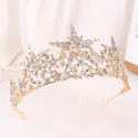 elegant Rhinestone Star Bridal Tiara Wedding Headpiece