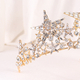 elegant Rhinestone Star Bridal Tiara Wedding Headpiece