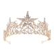 elegant Rhinestone Star Bridal Tiara Wedding Headpiece