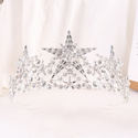 elegant Rhinestone Star Bridal Tiara Wedding Headpiece