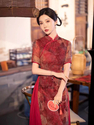 chinese Style Improved Ao Dai Qipao Long Dress