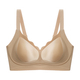 seamless Satin Jelly Gel Push-Up Wireless Bra