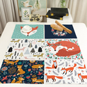 nordic Cotton Linen Printed Tablecloth Custom Image