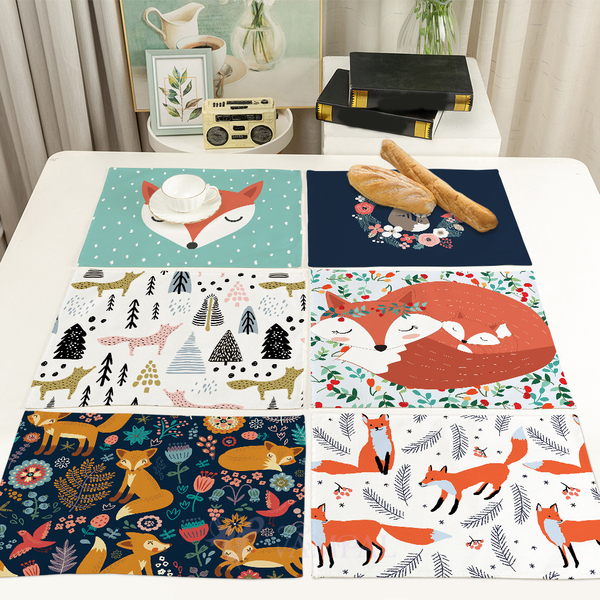 nordic Cotton Linen Printed Tablecloth Custom Image