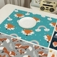 nordic Cotton Linen Printed Tablecloth Custom Image