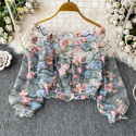 elegant French Embroidered Long-Sleeve T-Shirt For Women
