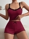 Damen Spitzen-Camisole und Shorts Pyjama-Set