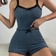 Damen Spitzen-Camisole und Shorts Pyjama-Set