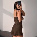 knitted Modal Tank Top And Shorts Two-Piece Pajama Set