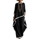 cotton-Linen Irregular Long-Sleeve Top And Wide-Leg Pants Two-Piece Set