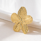 golden yellow vintage Simple Metal Flower Brooch For Women